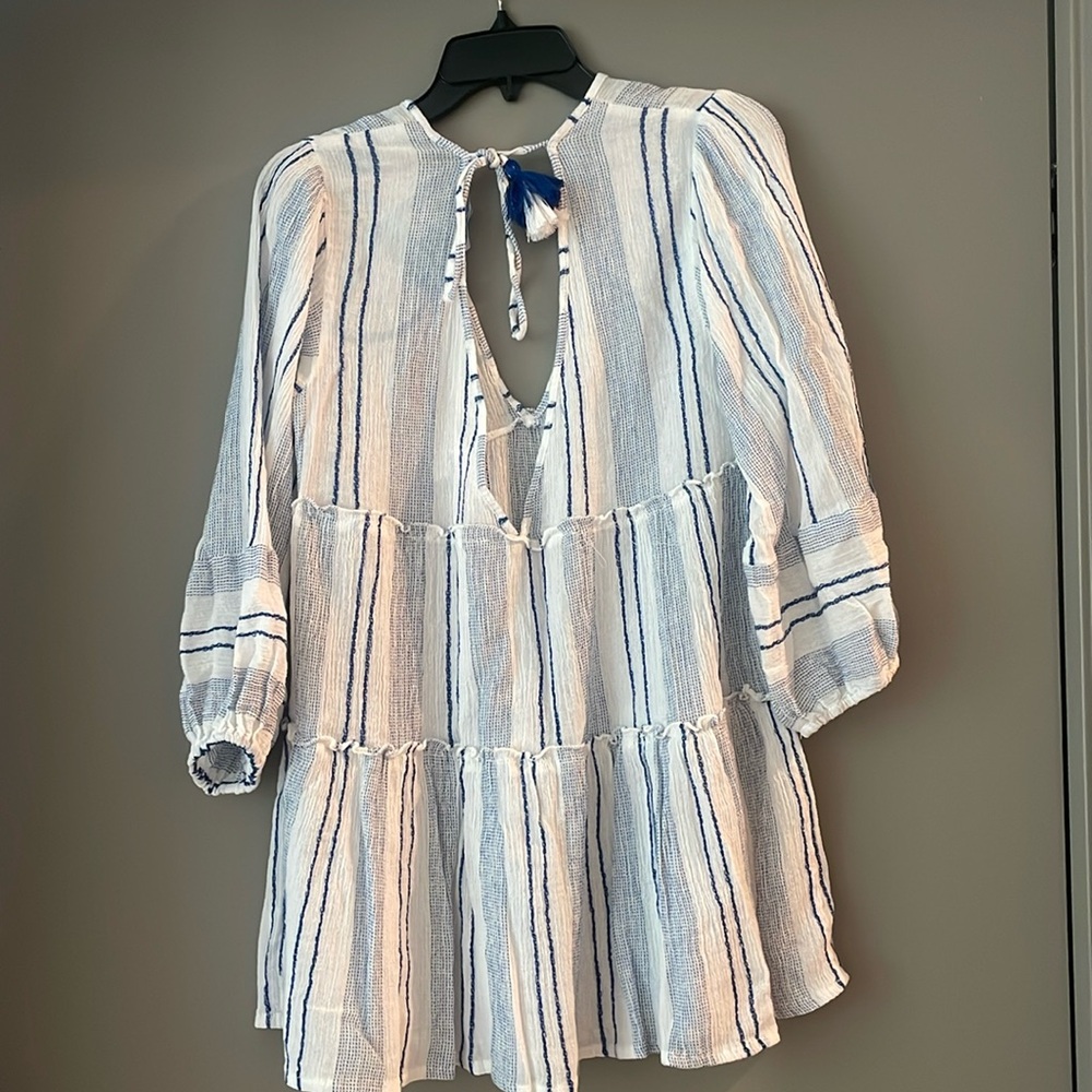 Blue and White cover up
